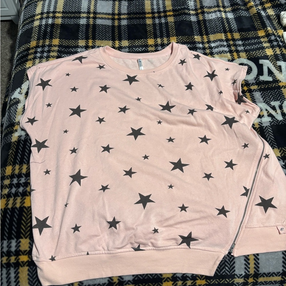 Pink Star Pattern Shirt